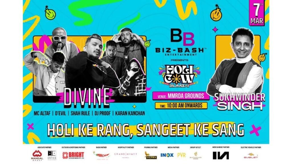 Harshita Shetty’s BizBash Entertainment is thrilled to announce “Holi Cow” witnessing Divine, Sukhvinder Singh & Many More this Holi
