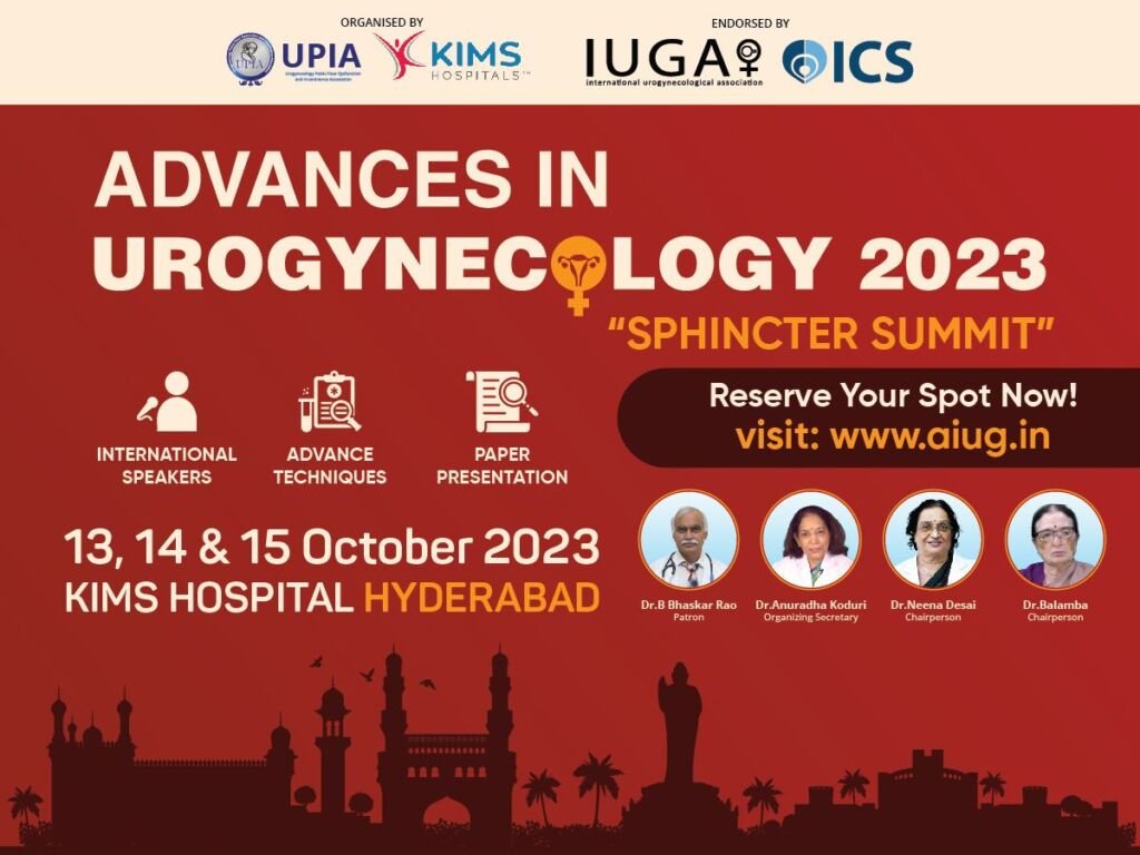 UPIA India Announces a Conference on Advances in Urogynecology 2023 (AIUG 2023 Sphincter Summit)