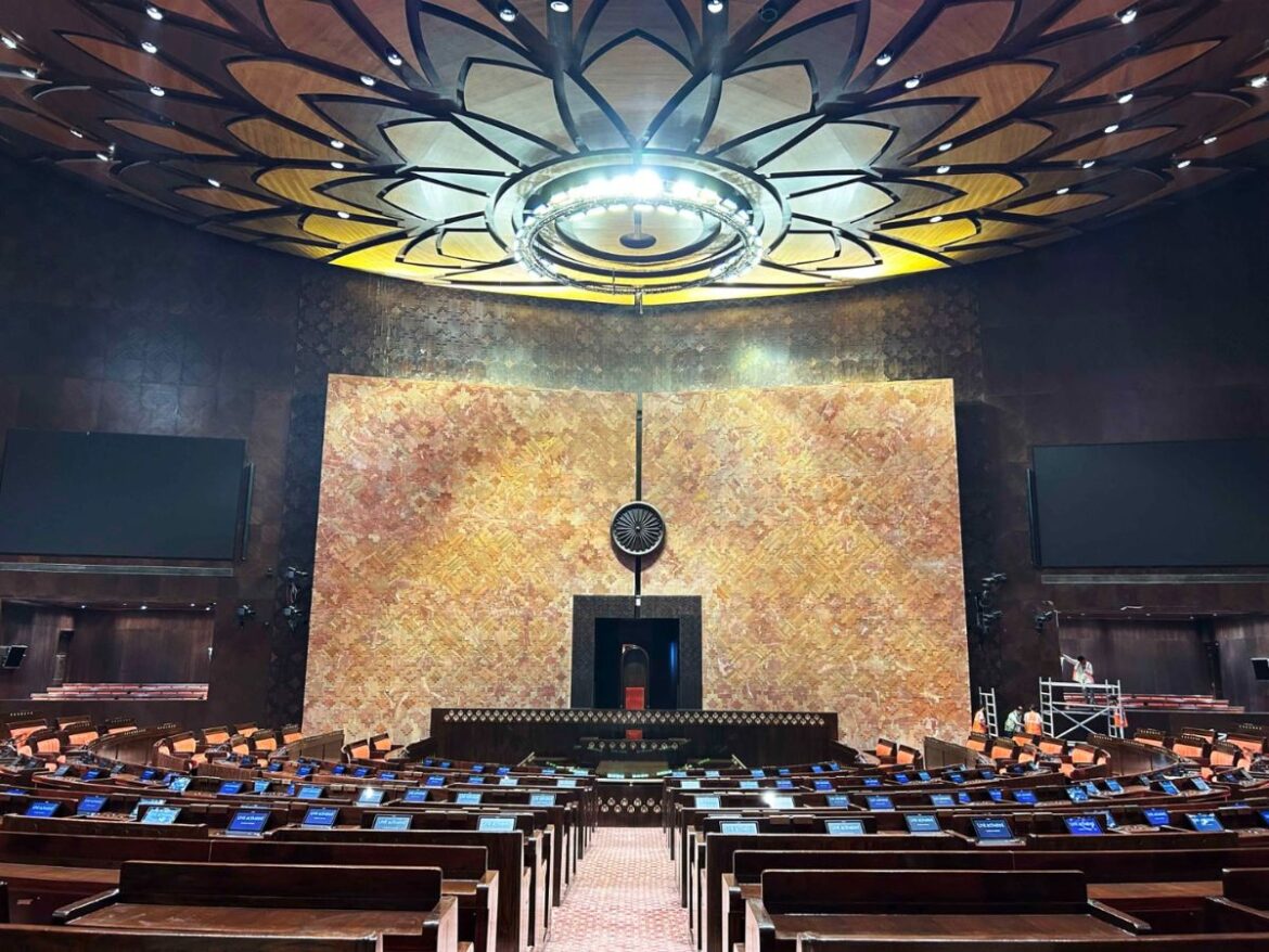 ICA’s Exquisite Finishes Enhance the New Indian Parliament Building’s Interior Design
