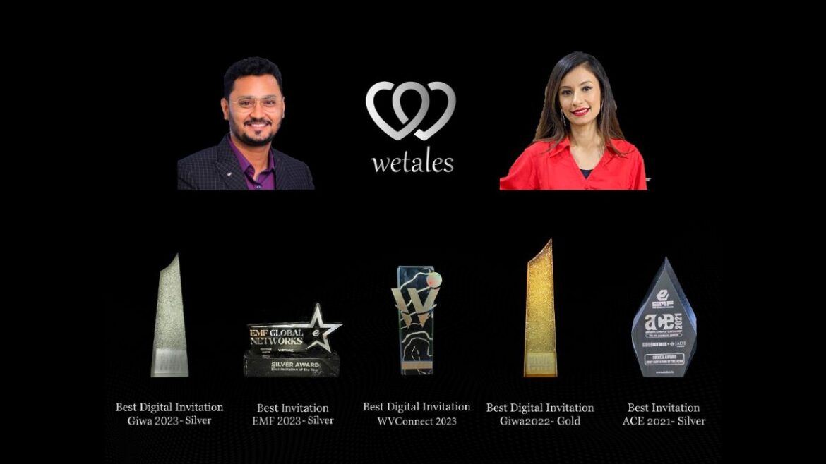 WeTales.in bags several prestigious awards, showcasing innovation and excellence in Digital Invitation Design