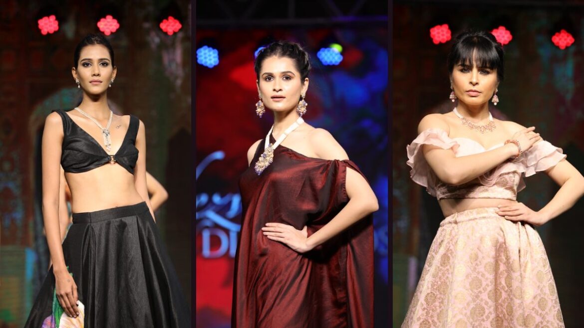 Irasva Fine Jewellery showcases exclusive jadau, and diamond jewellery at a fashion show