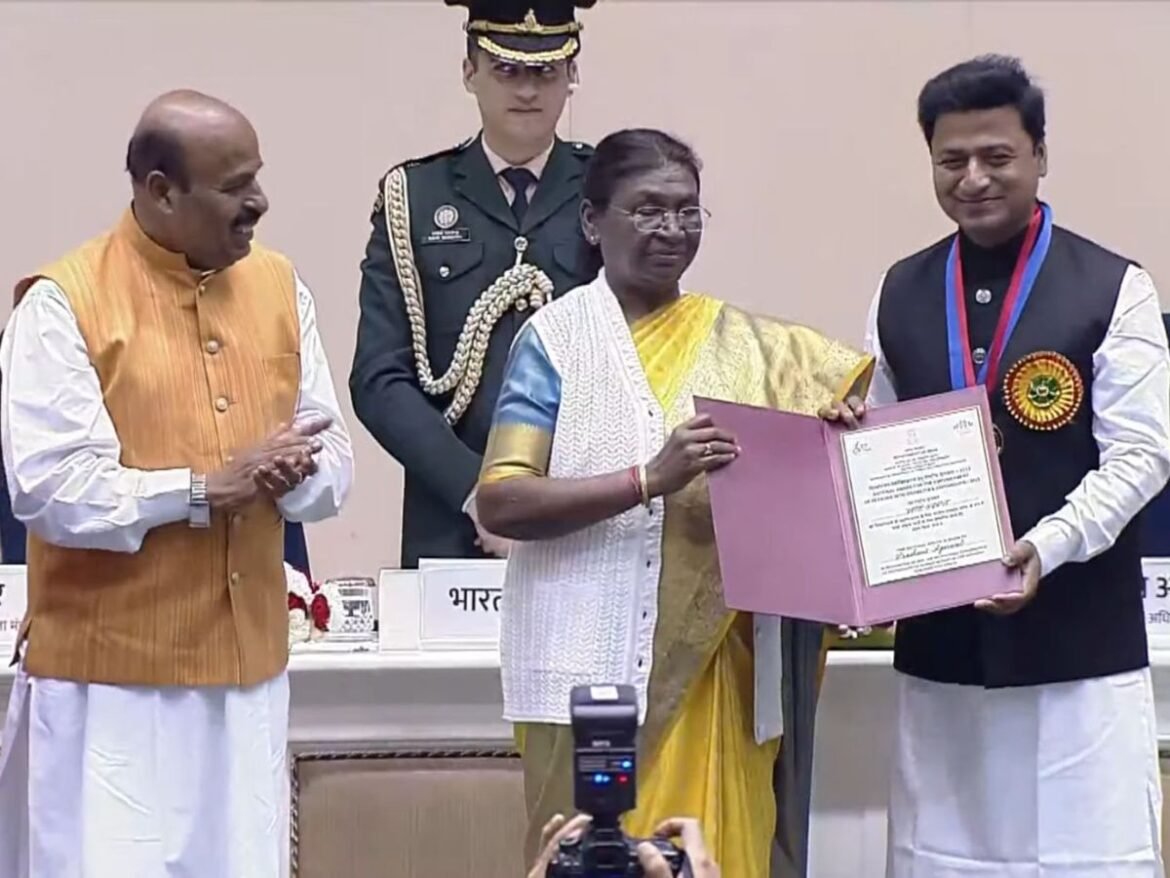 Narayan Seva Sansthan’s President Prashant Agrawal Honored with the National Award for ‘Best Personality- Empowerment of Differently-abled’ by President