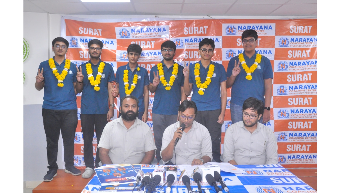 From Surat To Success: Narayana Coaching Center Students Excel In JEE Main 2025