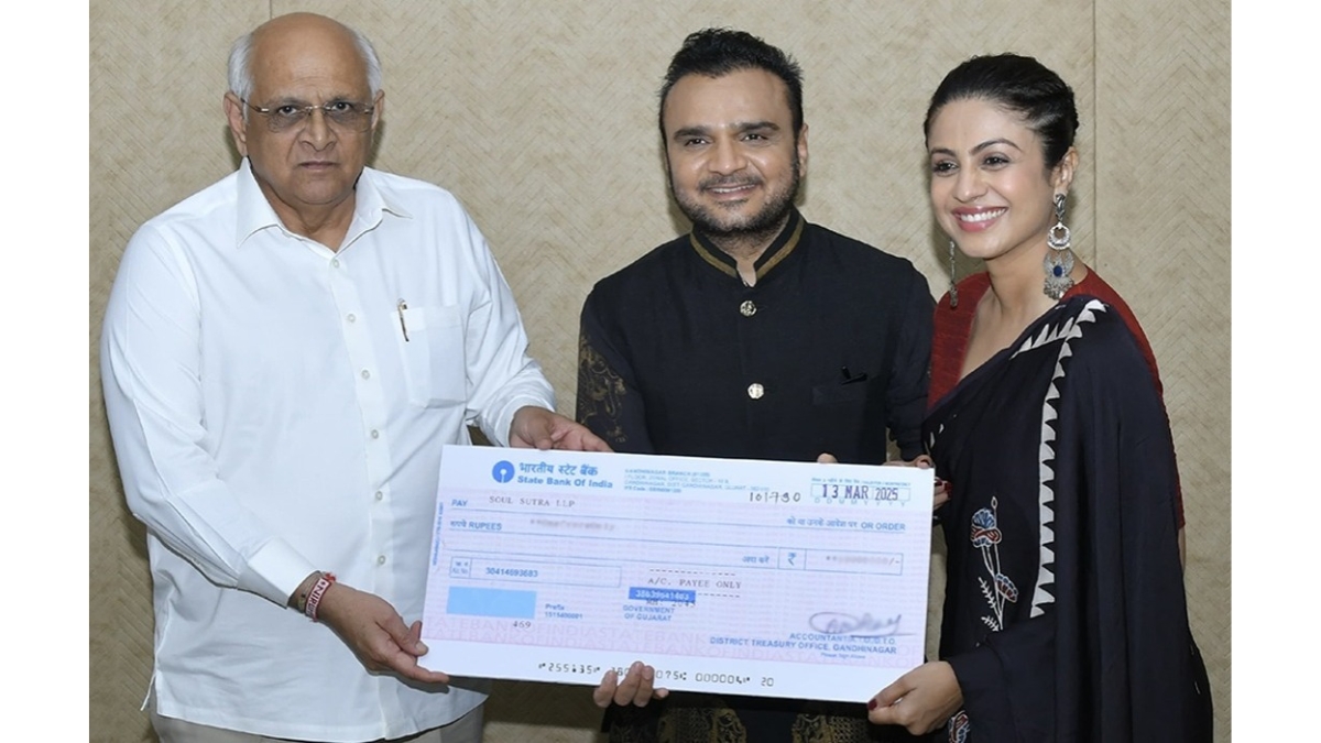 CM Bhupendra Patel Applauds Parthiv Gohil & Mansi Parekh  for ‘Kutch Express’ Triumph at National Film Awards