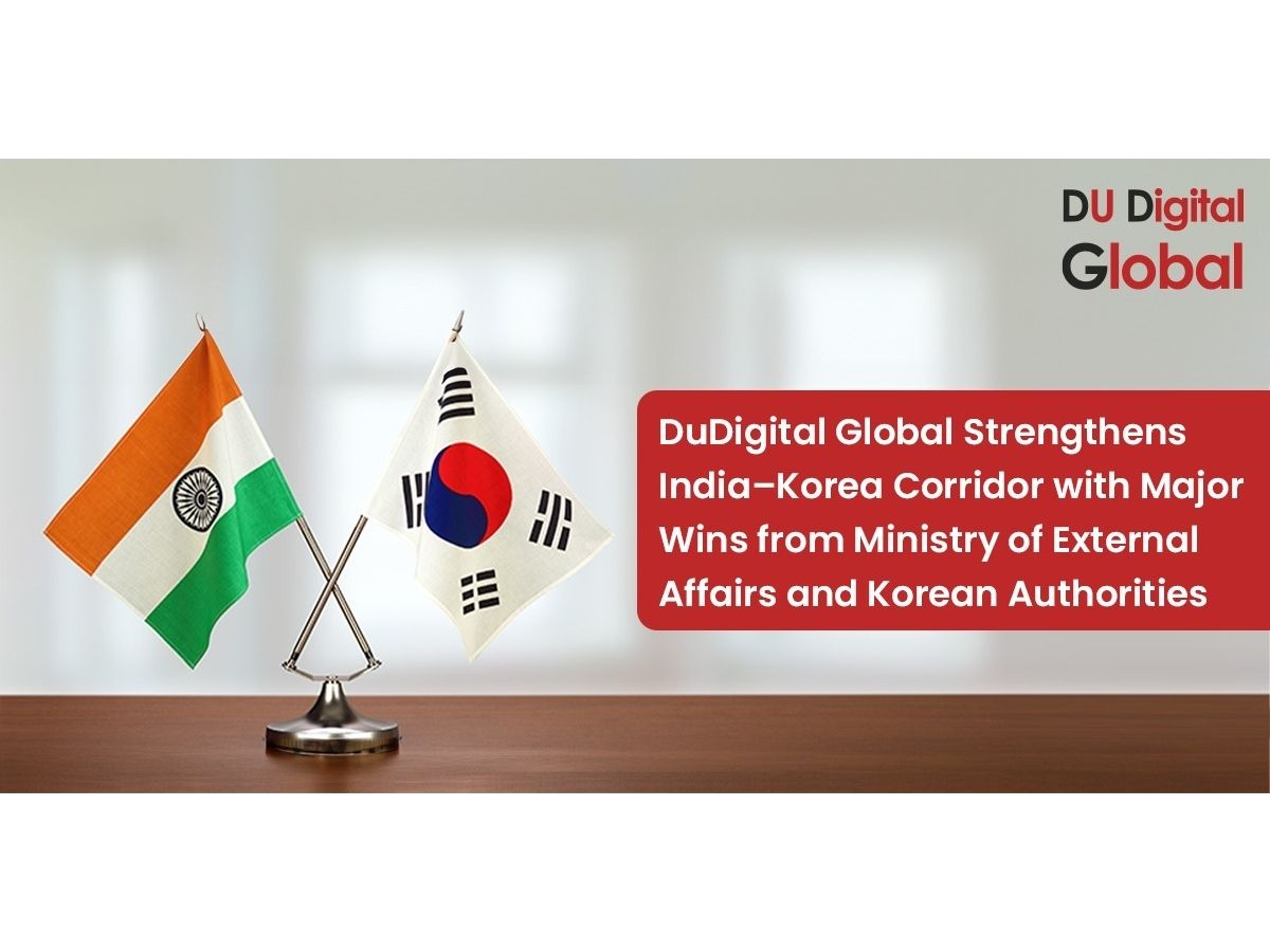 DuDigital Global Boosts India–Korea Mobility with Key Wins from MEA and Korean Authorities