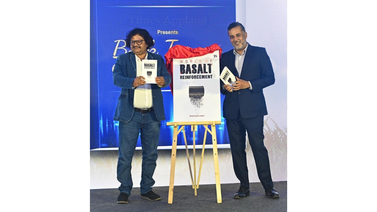 Chetan Bhagat Launches Book On Sustainability -World Of Basalt Reinforcement By Mahesh Kumar Jogani