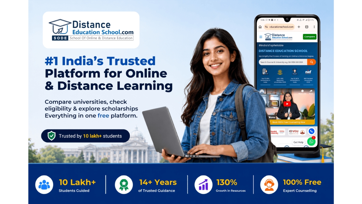 Distance Education School Supports 4 Lakh Plus Students in Securing Admission to Online and Distance Programs