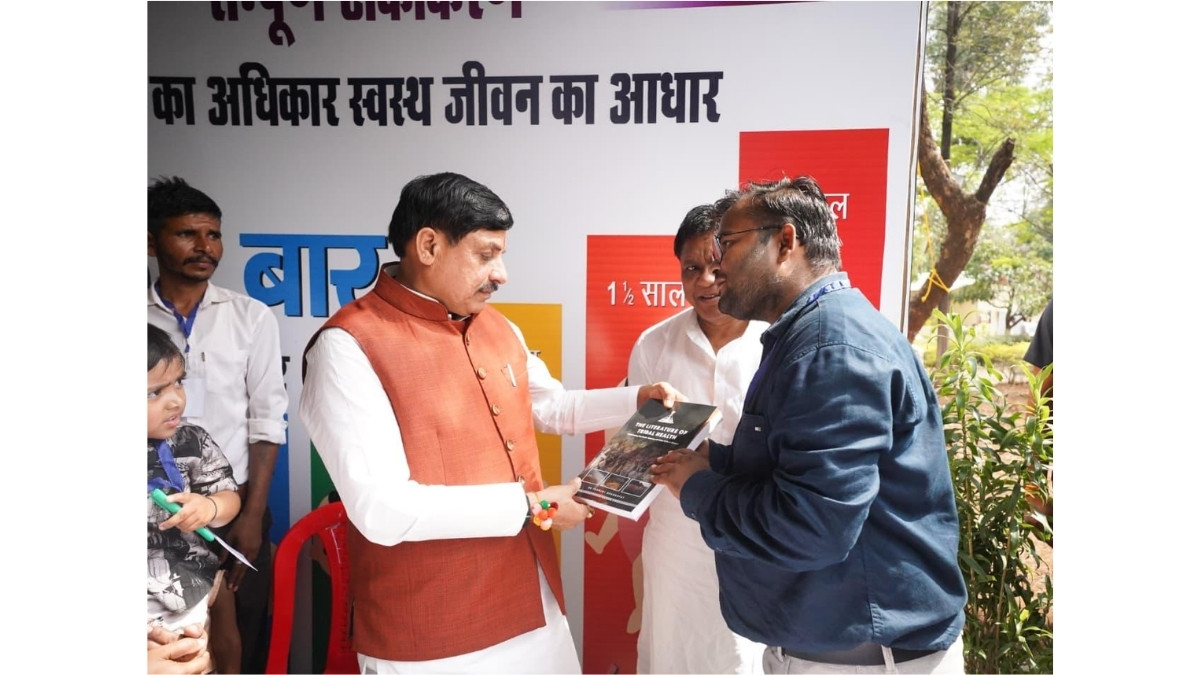 Dr. Pranjal Upadhayay Presents Landmark Publication on Tribal Health Research and Public Health Innovation to CM Mohan Yadav
