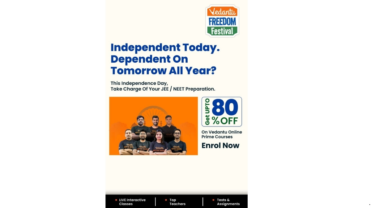Vedantu Offers Up to 80% Discount on Online NEET and JEE Main Courses to Help More Students Achieve Their Goals